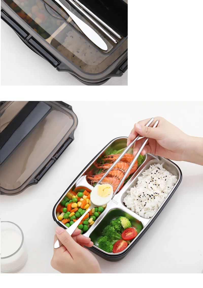 304 из нержавеющей стали японский Bento Box Термосумка набор портативный офисный школьный Ланч-бокс для детей и взрослых контейнер для еды