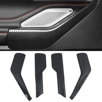 

for Ford Explorer 2020 2021 Accessories ABS Carbon Fiber Interior Door Armrest Decoration Strips Cover Trim 4pcs Car Styling