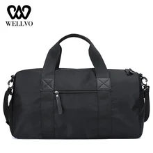 Водонепроницаемая мужская дорожная сумка, легкая, многофункциональная, сумка для багажа, обуви, с карманом для женщин, черная, большая, для путешествий, сумки XA82WB