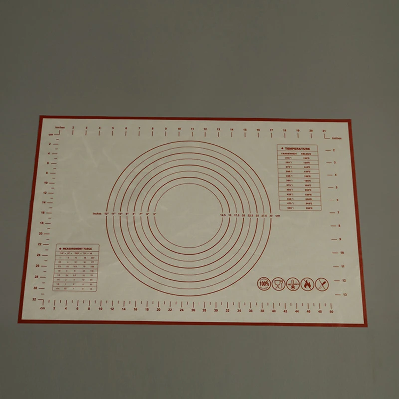 Бытовые антипригарные термостойкие со шкалой стекловолокна силиконовые коврики для выпечки инструмент для выпечки Кухонные аксессуары/