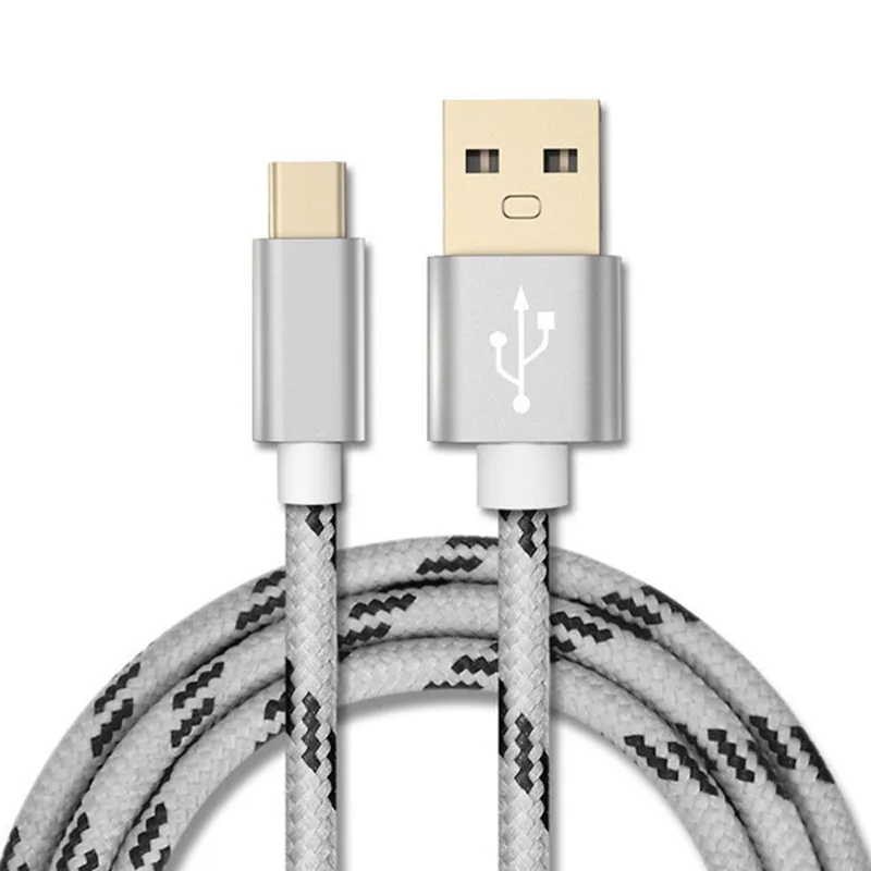 1/2M 3A usb type-C кабель для Xiaomi Redmi Note 7 USB-C для быстрой зарядки мобильного телефона type-C кабель для samsung Galaxy S9 S8 Plus S10 - Цвет: Silver