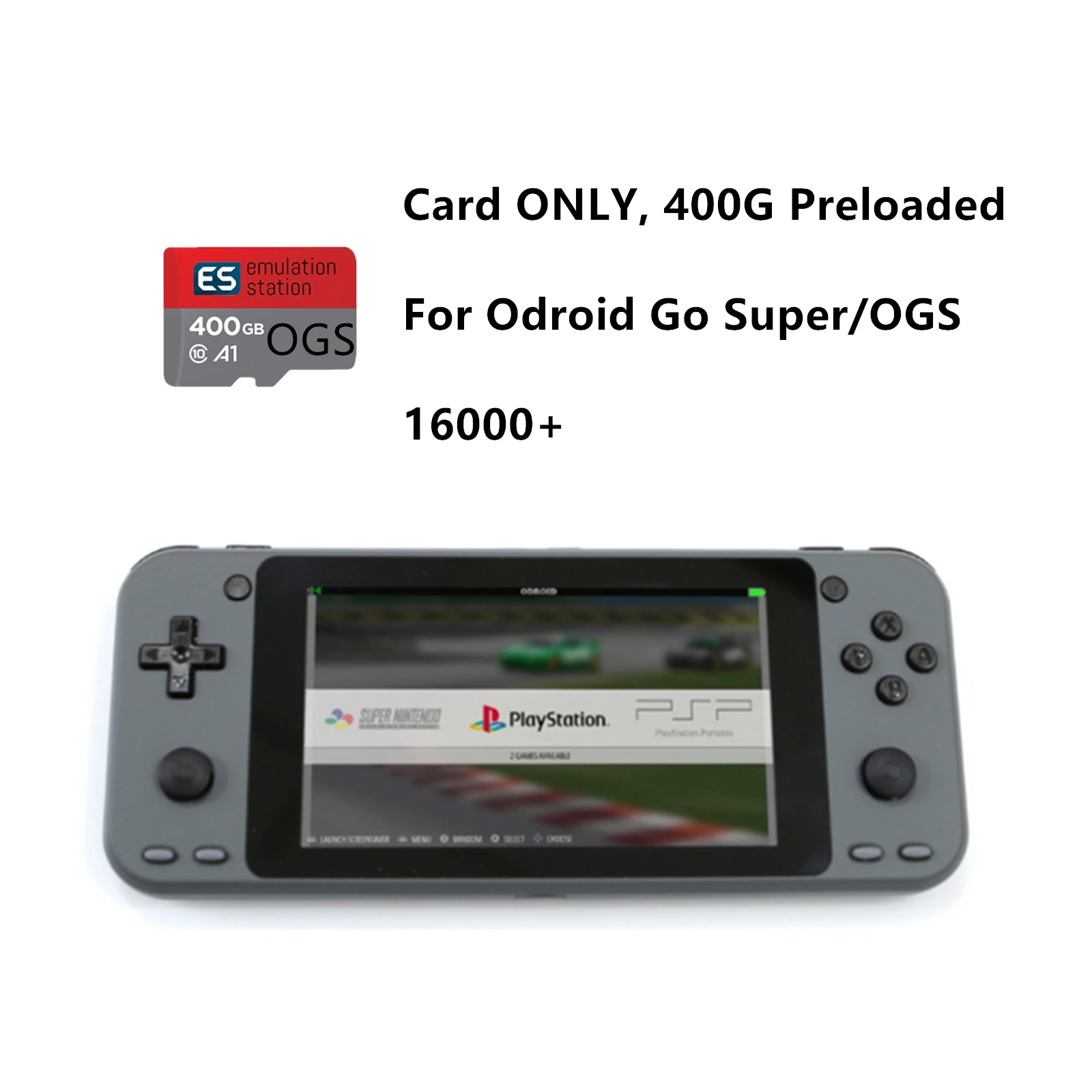 Высокоскоростная SD-карта Batocera/EmulationStation 400G для Odroid Go Super OGS 16000 + предварительно