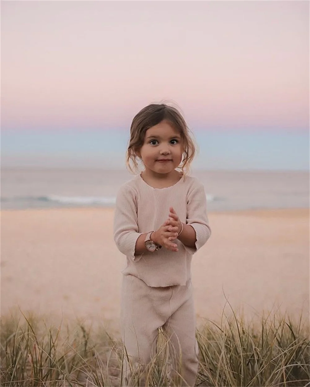 Комплект для малышей 1-5 лет, однотонная белая, коричневая футболка с длинными рукавами для девочек, комплект с длинными штанами, комплект для маленьких мальчиков, детская одежда, костюм для малышей