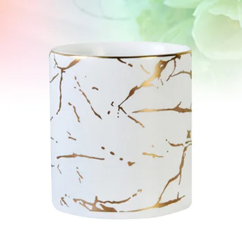 

Marbled Lightning Pen Holder Delicate Ceramic Storage Cup Desktop Storage Container Nordic Style Pen Holder Cosmetic Brushes Sto