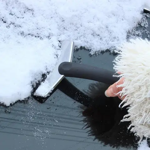 Car Ice Scraper Removal Shovel Windshield Glass Defrost Brush Winter Removal Car Maintenance Tool Tool Automotive W0h0