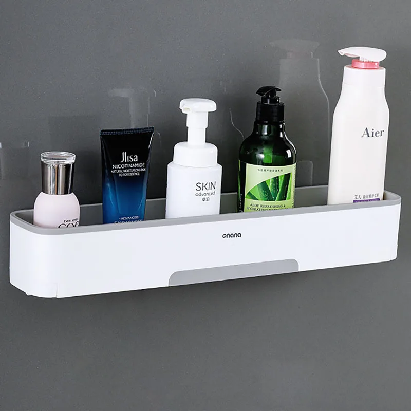 Zidna kupaonska polica Organizator za toaletne potrepštine za pohranu kozmetike Kućanski pribor za kupaonicu Domaćica na zidu