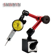 

Mini Universal Flexible Magnetic Base Holder Stand 0-0.8mm Dial Test Indicator Magnetic Correction Gauge Stand indicator Tool