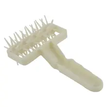 Горячий-белый пластик 64 шипы тесто для теста ролик 7," длинный