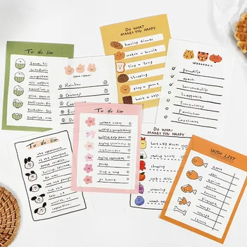 

1PC New Memo Pad 30 Sheets Stationery Sticky Notes Paper Stickers Scrapbooking Cute Notebook Diy Stationery IME0475