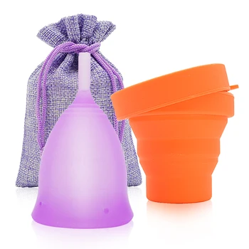 

Menstrual Cup Sterilizer Collapsible Silicone Cups Flexible To Clean Feminine hygiene Sterilizer Cup Copa Menstruation cup