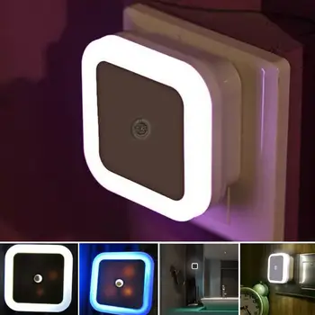

Portable Mini Bright LED Wall Night Light Sensor Control Baby Nursey Lamp for Home Living Room