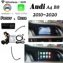 Беспроводной Carplay для Audi A4 B8 B9 8k MMI 3g 2010~ интерфейс задняя фронтальная камера Android дисплей Улучшенный декодер