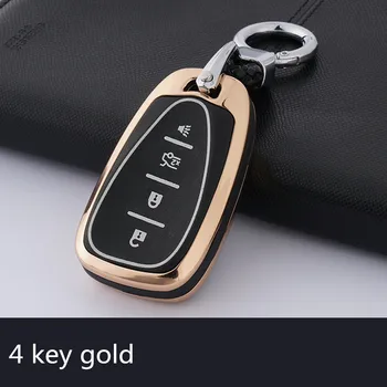 

New ABS material Galvanized Alloy Key Case Cover For Chevrolet 2016 2017 Camaro Malibu Volt Cruze 3 4 5 Buttons