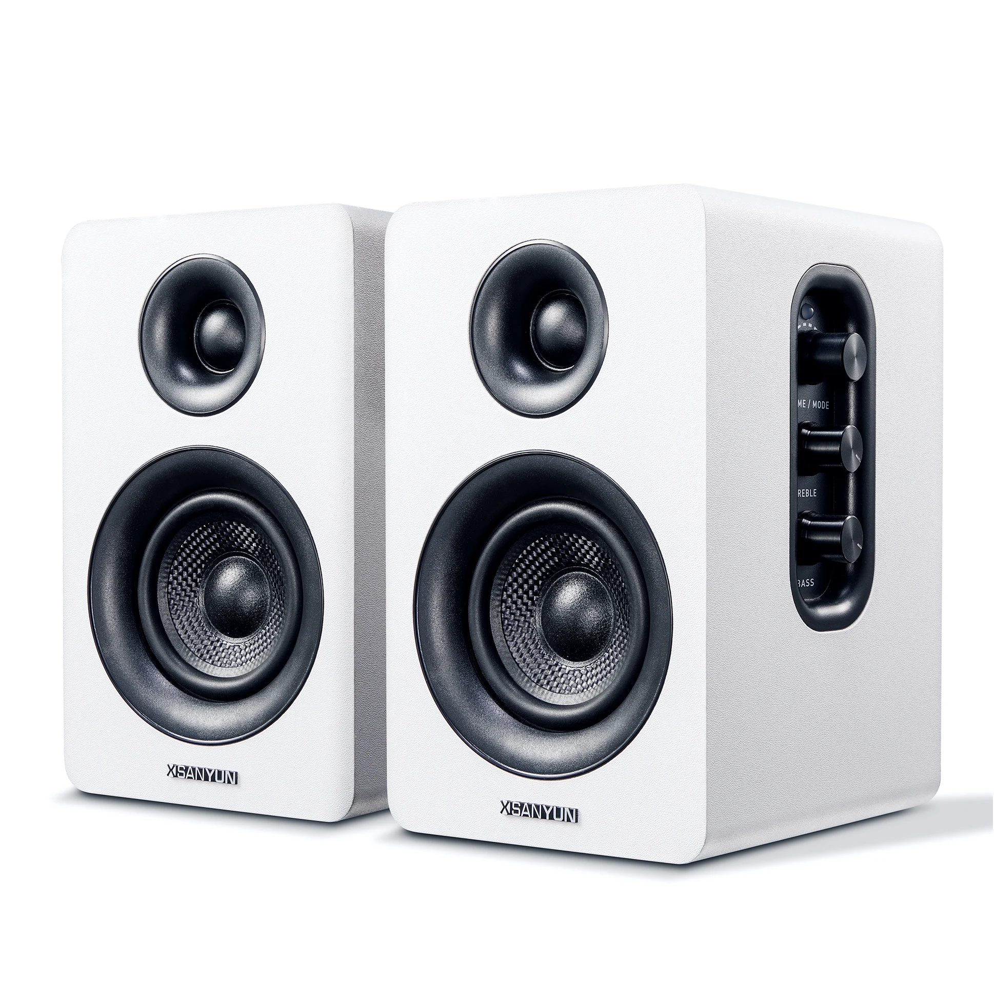 Sanyun Bluetooth Bookshelf Speakers - 60W Carbon Fiber Speaker Unit aptX Codec Built-in 24 Bit DAC Dynamic | Электроника