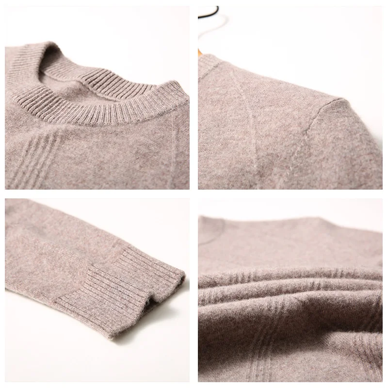 COODRONY Brand 100% Merino Wool Sweater Men Winter Thick Warm Sweaters Casual O-Neck Pull Homme Soft Cashmere Pullover Men 93045