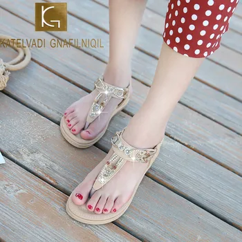 

KATELVADI Women Sandals Fashion Summer Shoes Women Gladiator Sandals Summer Beach Shoes Female Ladies Sandals RLD007