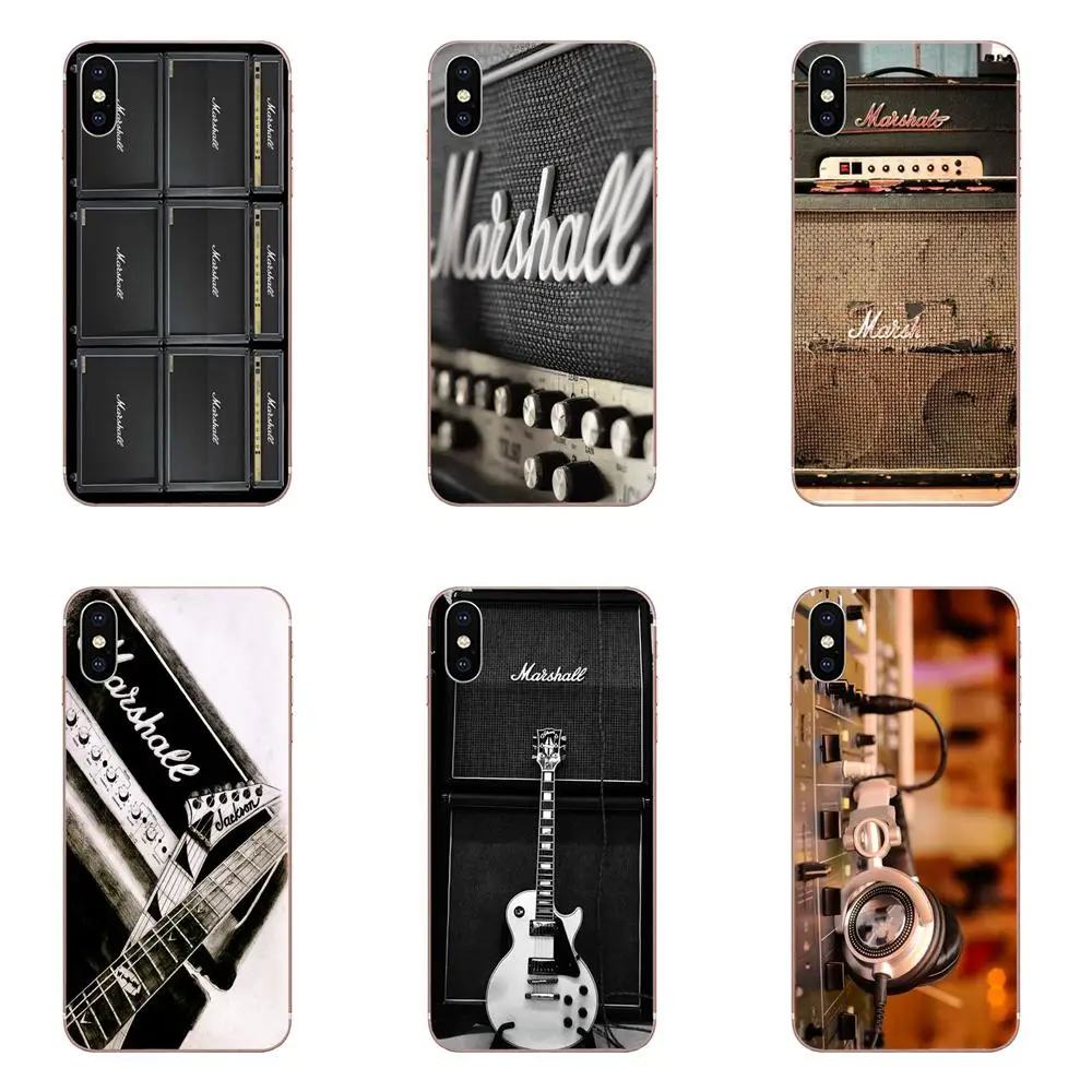 

For Xiaomi Redmi Note 2 3 3S 4 4A 4X 5 5A 6 6A Pro Plus Soft TPU Design Customized Marshall Amp Guitar Combo