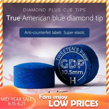 

Super Gold Diamond Blue Tips Durable Billiards 5 Pieces Authentic American Blue Diamond Accessories for Champion Athletes