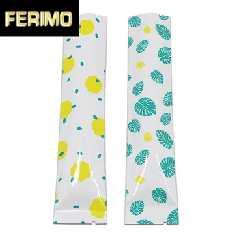 

200pcs/Lot Open Top Heat Sealable Long Shape Package Bag Snacks Food Storage Aluminum Foil Printed Packaging Flat Bag Wholesale