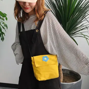 

Women Girls Handbag Canvas Shoulder Bag Satchel Rucksack Cross Body Small Tote Purse Travel Messenger Hobo Bag