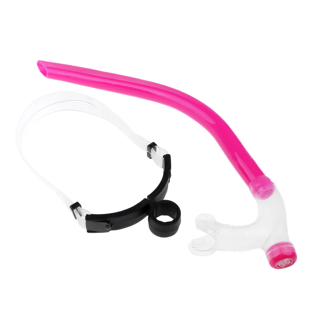 Silicone Professional Swimming Snorkel Set Breathing Tube & Hair Band Buckle Diving Masks 
