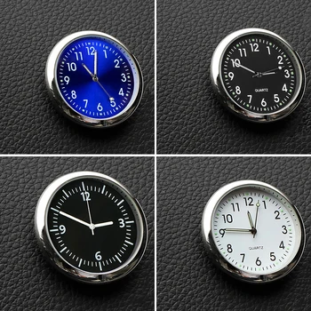 

Car Electronic Meter Car Round Clock Timepiece Auto Interior Ornament Sticker Watch Car Accessories