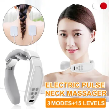 

3 Heads Neck Massager Wireless Magnetic-Pulse Cervical Massager Massage Relaxation Neck Vertebra Physiotherapy USB Rechargeable