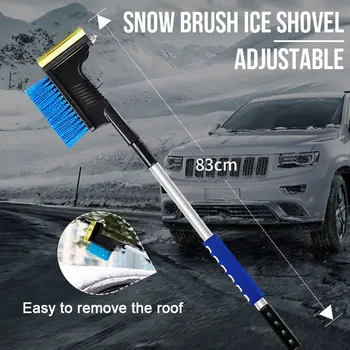 

Ice Shovel 3 in 1 Multifunction Snow Shovel Adjustable Snow Remover Shovel Universal Scratch-Proof