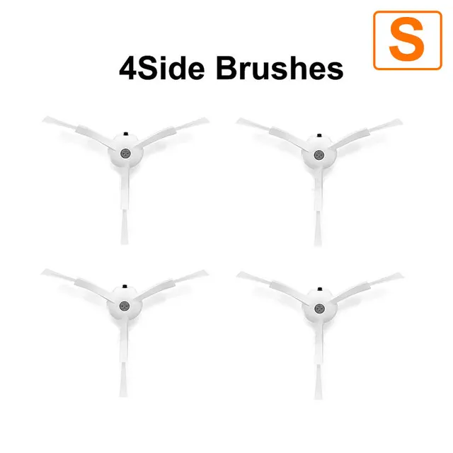 Xiaomi Mi 1 1S Roborock S5  Max S50 Mijia Vacuum Cleaner Hepa Filter Main Brush Side Brush Robot Vacuum Cleaner Accessories 4 Side Brushes