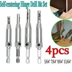 4/7/8pcs auto centering hinge drill bits set door cabinet center drop shipping drill Y0H0