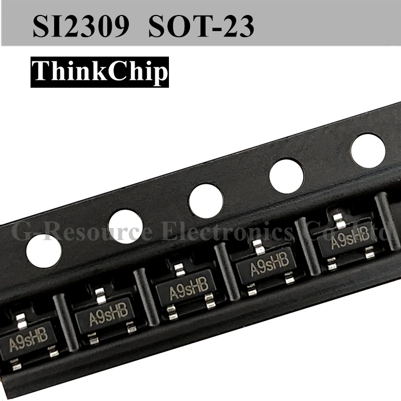 (100 pcs) SI2309 SOT 23 2309 2.8A SMD MOS FET Transistor P Channel ...