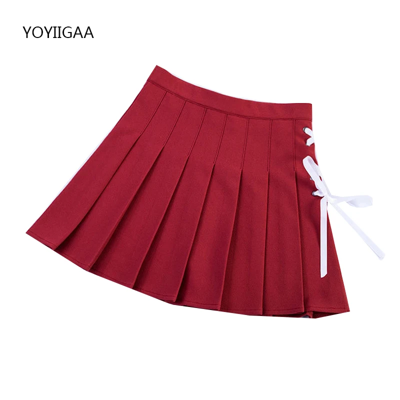 lululemon skirt Summer Women Pleated Skirts High Waist Female Mini Skirt Harajuku Preppy Style Ladies Plaid Skirts Sweet Girls Dance Mini Skirt pink skirt