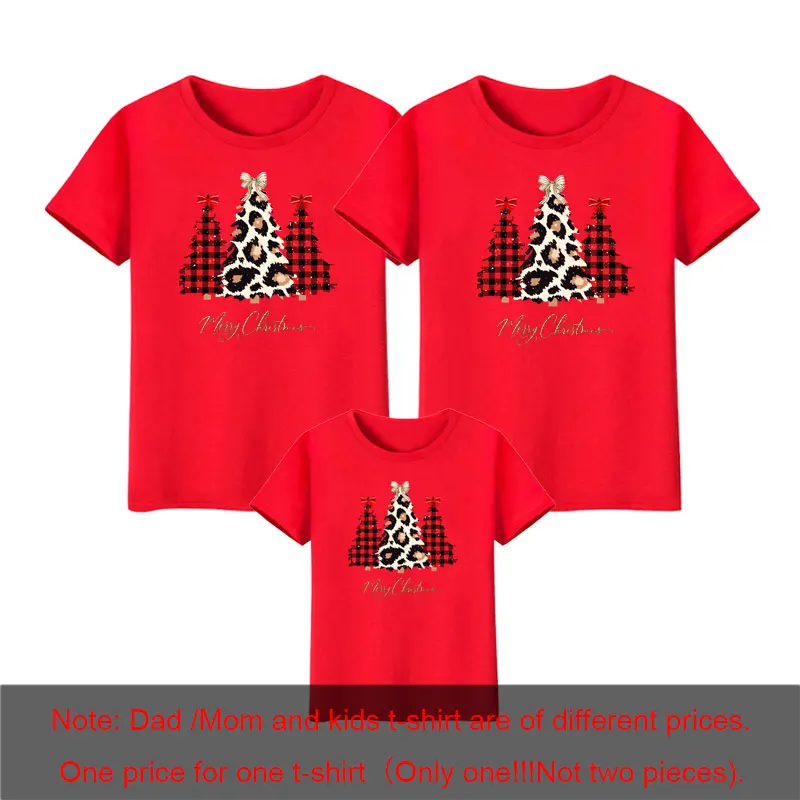 Camiseta navideña Conjuntos familiares a juego Ropa para mamá, papá y yo Madre Padre Hija Hijo Bebé Niños Tops de apariencia familiar