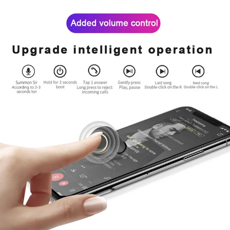McGeSin мини наушники Bluetooth V5.0 беспроводные музыкальные вкладыши спортивные с