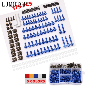 

Aluminum Motorcycle Fairing Screws Nuts Kit Moto Body Work Bolts Screw For Kawasaki z 1000 sx z1000 sx gtr 1400 zx 6r 10r zx10 r