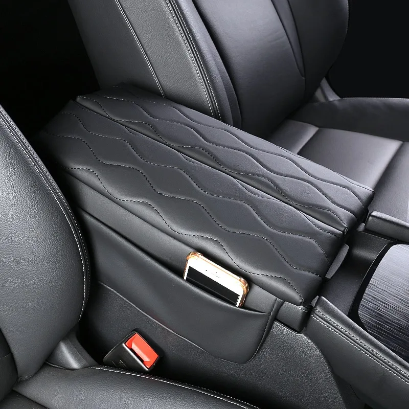 

For Nissan X-TRAIL 2021-2022 Center Console Armrest Box Cover PU Leather Armrest Mat Protection Cushion Console Storage Box Pad