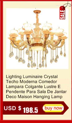 Подвесной светильник Европейский кристалл домашний деко Techo Moderna Lampara Colgante Lustre E Pendente Para Sala обеденный стол подвесной светильник