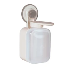 Дозаторы для мыла на присоске настенное крепление аксессуары для ванной комнаты пластиковые диспенсеры для шампуней без сверления и просты в установке