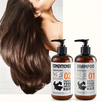 

Herbal Ginger Hair Shampoo No Silicone Oil Oil Control Anti Dandruff Itching Cleansing Professional Hair Scalp Treatment 500ml