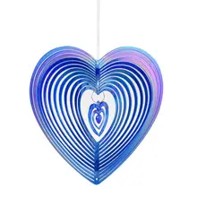 

Geometric Art Heart Wind Spinner Garden Yard Art Wind Spinners Dream Catcher Nordic Decoration Chambre Enfant Carillon Outdoor
