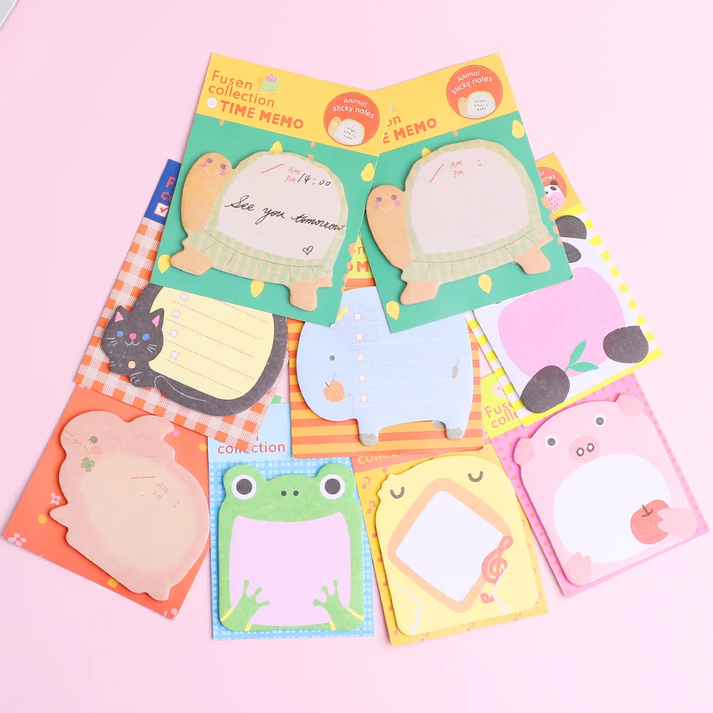 Korean Kawaii Panda Memo Pad Stationery Cute Cat Sticky Note Office School Study Accessory Decoration Massage Planner Supply Tab Aliexpress Education Office Supplies