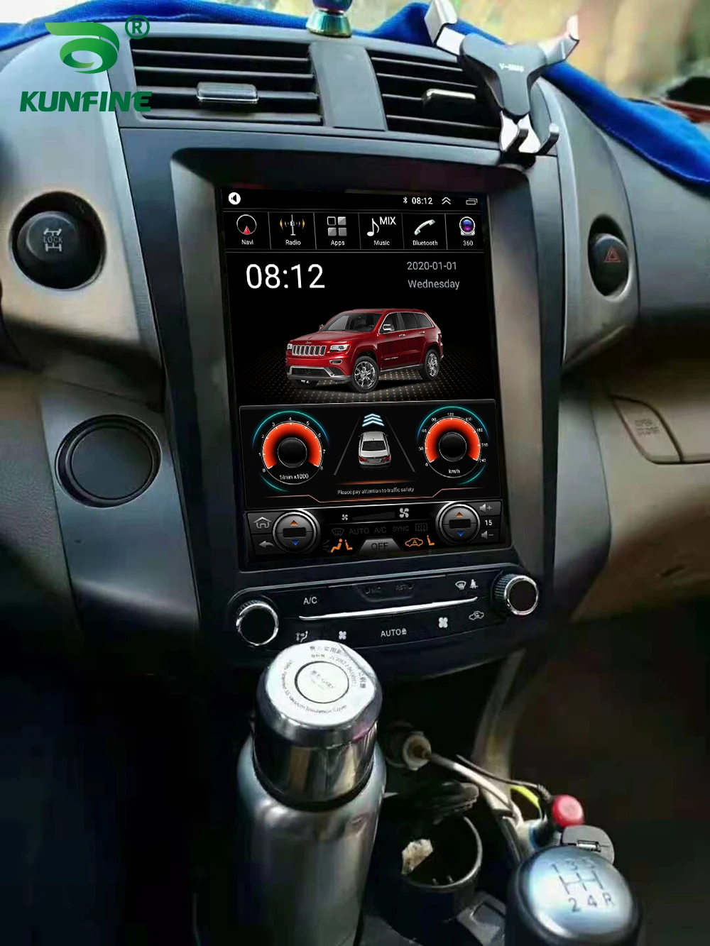Экран Tesla Android 10 0 4 Гб RAM 64GM ROM Восьмиядерный автомобильный DVD GPS плеер Deckless Car Stereo для