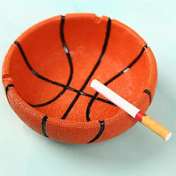 

1Pc Innovative Basketball Ashtray Desktop Ash Tank Decorative Ashtray Ornament