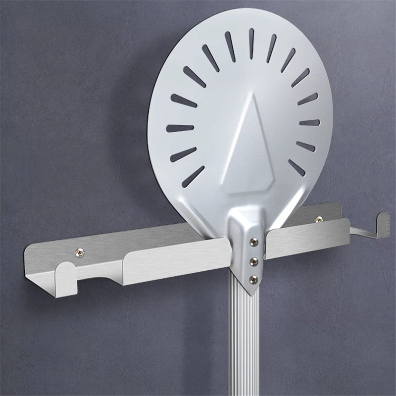 Pizza shovel rack wall mounted stainless steel storage rack commercial shelf for household use utensil holder utensil holder