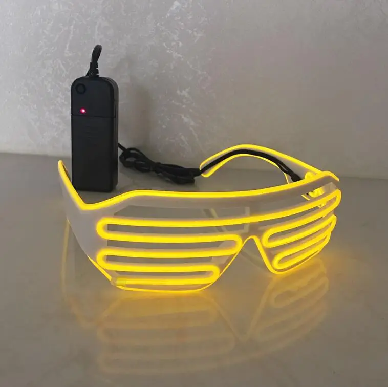 СВЕТОДИОДНЫЙ мигающий стеклянный светильник EL Wire Up Glasses светящийся светильник ing новинка подарок яркий для дня рождения украшения на Хэллоуин, Рождество