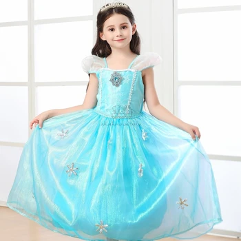 

Fancy Princess Dress Elsa Anna Dress Baby Girl Clothes Kids Frozen 2 Halloween Party Cosplay Costume Children vestidos infantil