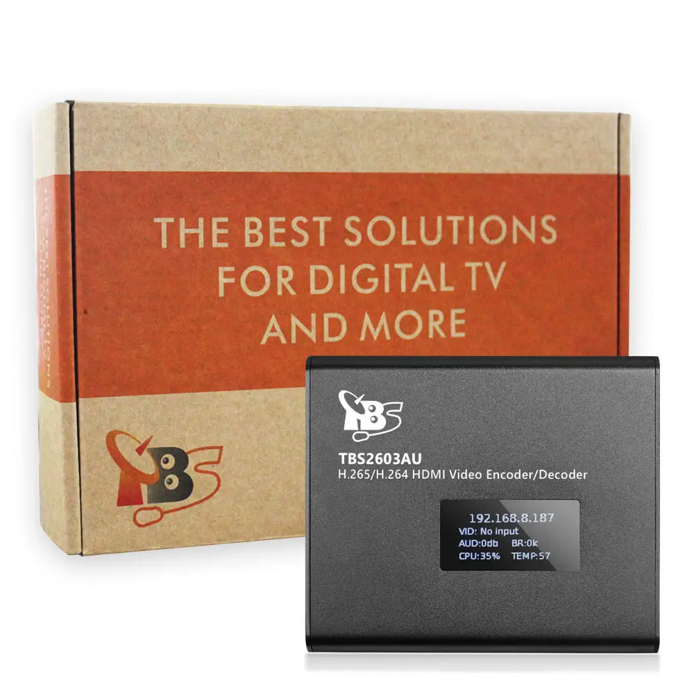 Tbs2603au ndi | hx2サポートh.265/h.264 hdmiビデオエンコーダー