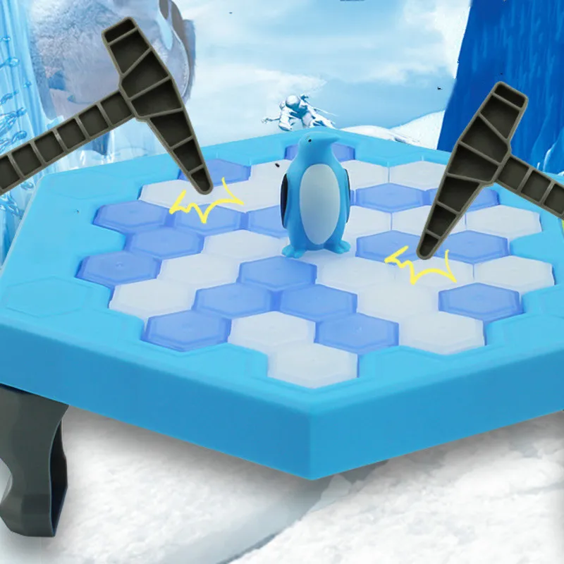 Творческий Пингвин ловушка интерактивные вывеска Indoor Board игра лед breaing игрушки