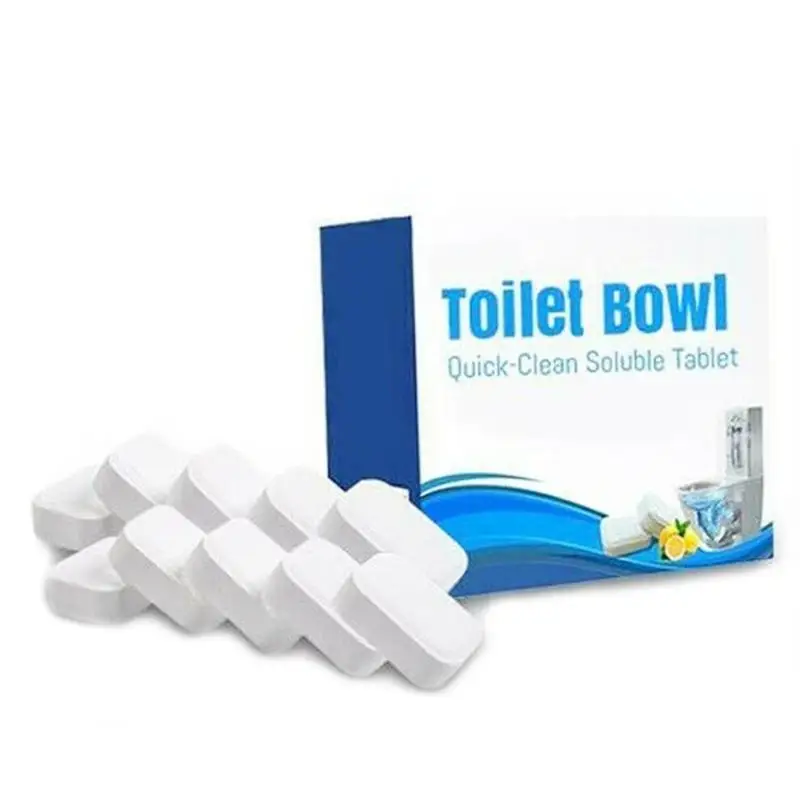 10pcs Toilet Quick-clean Soluble Tablet Effective Fragrance Effervescent Tablet Deodorant Bathroom Daily Maintenance Pipes