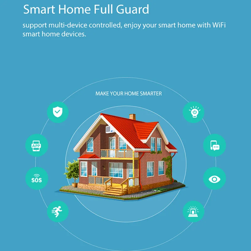 

WiFi PIR Motion Sensor Smart Wireless Infared 2.4GHz One-key Connect Sensor ING-SHIPPING